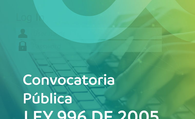 Convocatoria Pública Registro Proveedores – Ley 996 de 2005